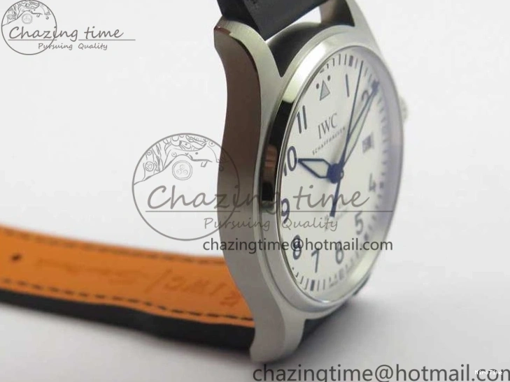 MIROTIME 0226 MARK XVIII IW327002 SS FKF 1:1 Best Edition White Dial On Black Leather Strap Affordable 7121